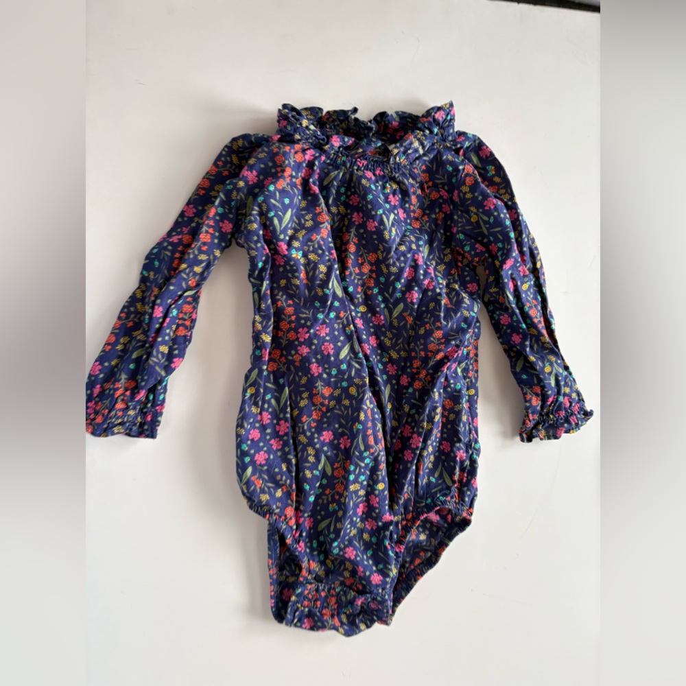 OshKosh B'gosh Floral Blue One Piece